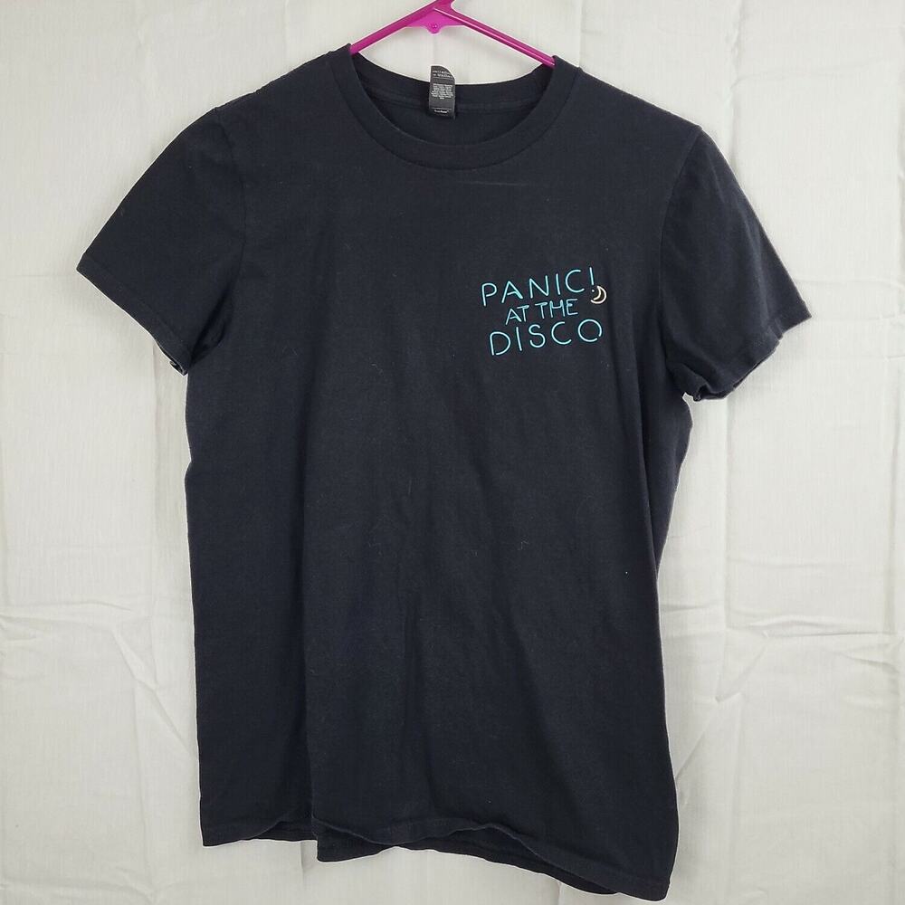 Anvil Womens Black Panic At The Disco Short Sleeve Pullover T‎ Shirt Size Small